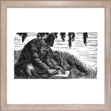 The Hermit Writes a Letter - Unsigned - Ready Framed